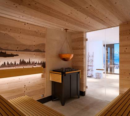 Innenansicht Sauna
